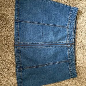 Forever 21 jean zip up skirt
